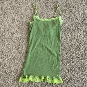 American Eagle Outfitters Lime Green Lace Camisole